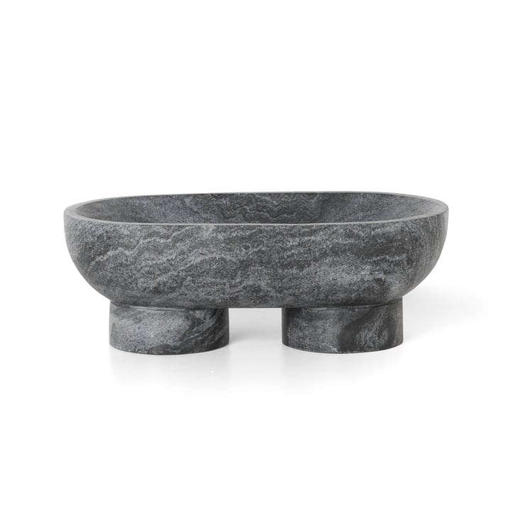 Alza Marble Bowl by ferm living in black
