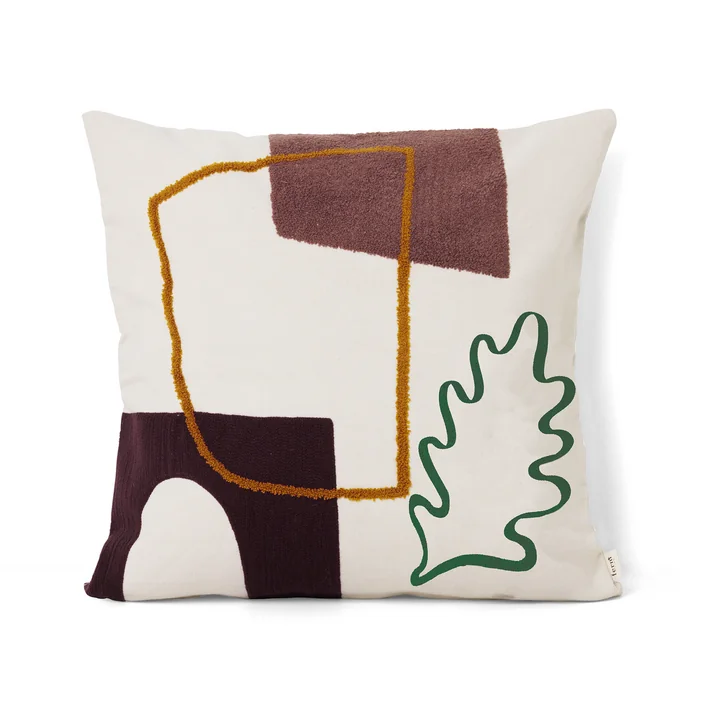 Ferm Living - Mirage Cushion 50 x 50 cm, Leaf