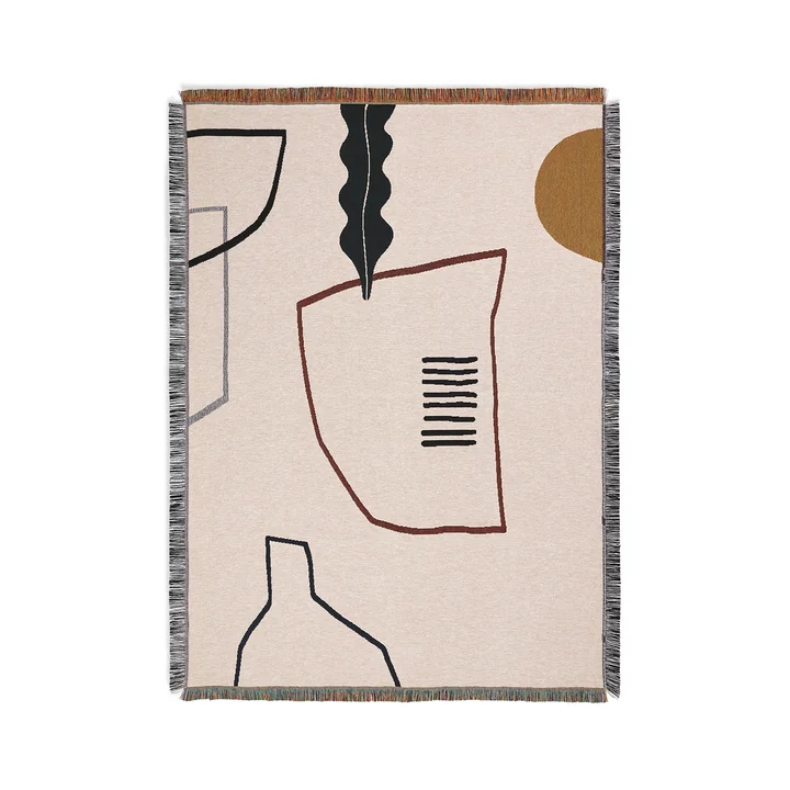 Mirage blanket 120 x 170 cm from Ferm Living in off-white