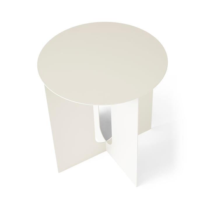 Androgyne side table Base from Audo in ivory