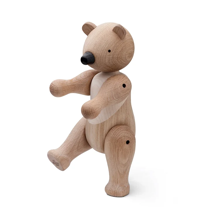 Wooden bear medium H 25 cm by Kay Bojesen