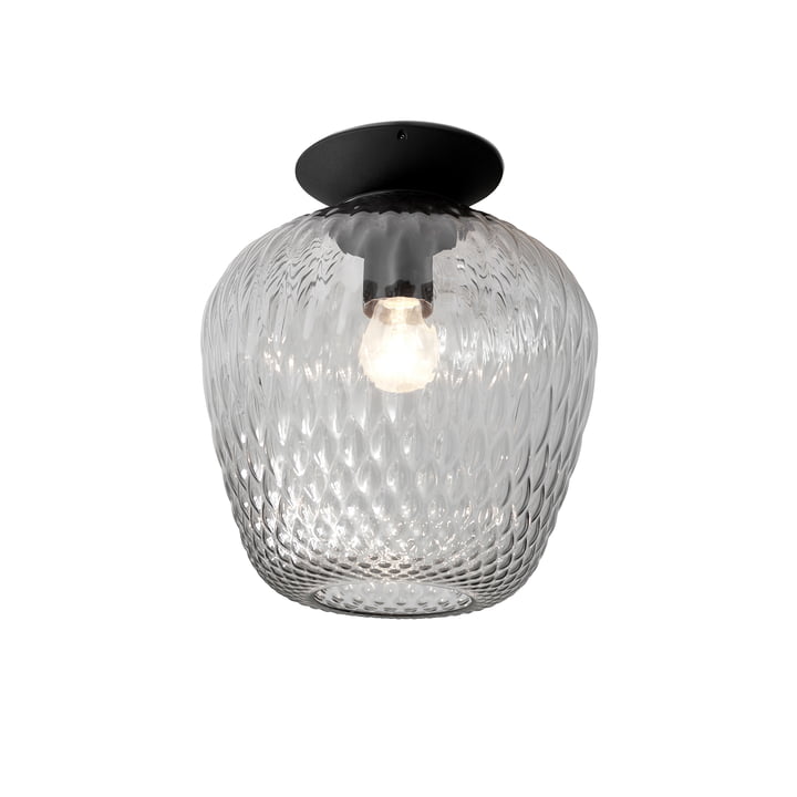 Blown SW5 ceiling light from & tradition - Ø 28 x H 34 cm, silver / black