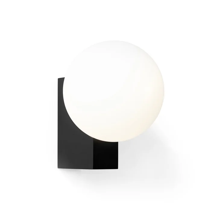 Journey SHY2 Wall light from & Tradition in black / opal glass