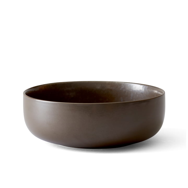 New Norm Bowl Ø 21.5 cm from Audo in dark glazed