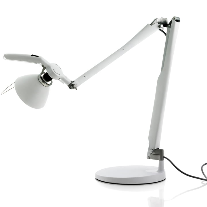 Fortebraccio Desk lamp D33N.100 from Luceplan of white
