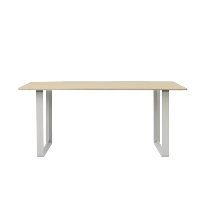 70/70 Dining table 170 x 85 cm from Muuto in oak / grey
