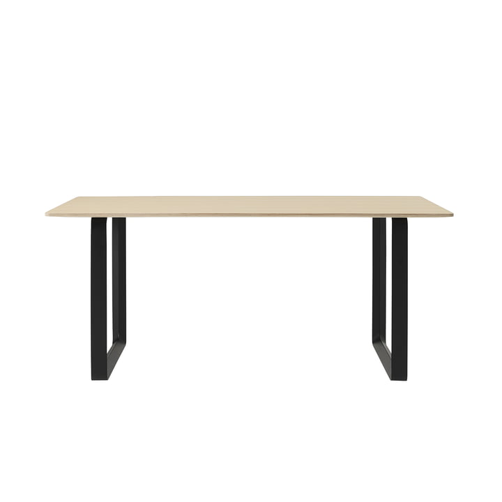 70/70 Dining table 170 x 85 cm from Muuto in oak / black