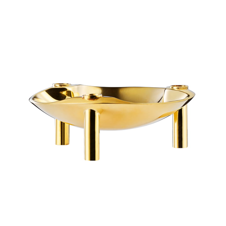 Bowl from Stoff Nagel in brass