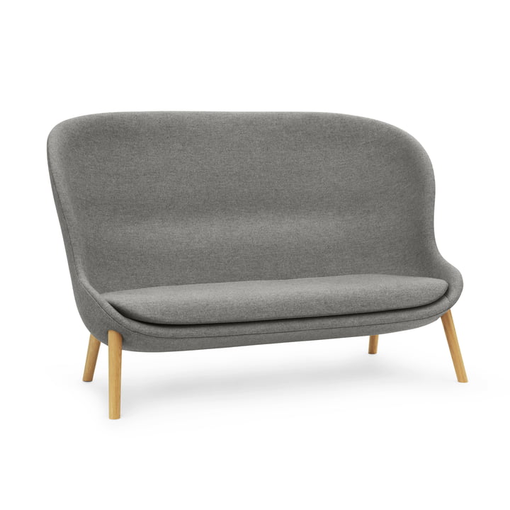 Hyg sofa by Normann Copenhagen - oak / grey (Flax MLF26)