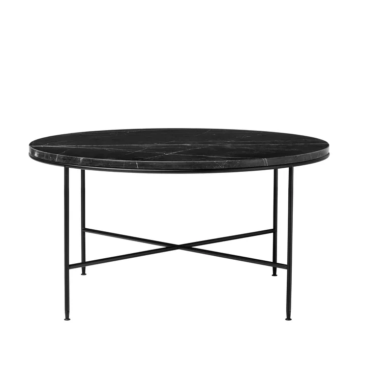 Planner Coffee table from Fritz Hansen - Ø 80 x H 40 cm, marble top graphite gray