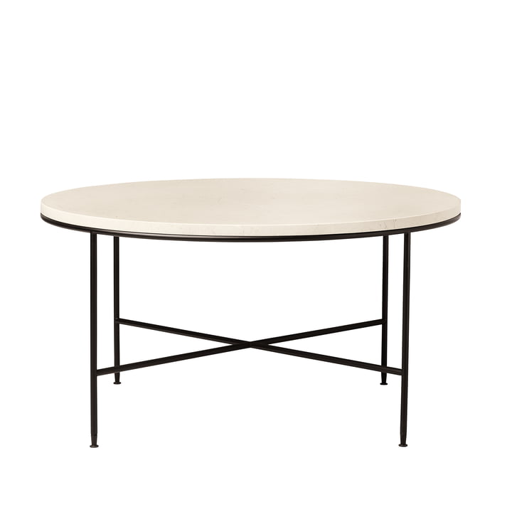 Planner Coffee table from Fritz Hansen - Ø 60 x H 40 cm, marble top cream