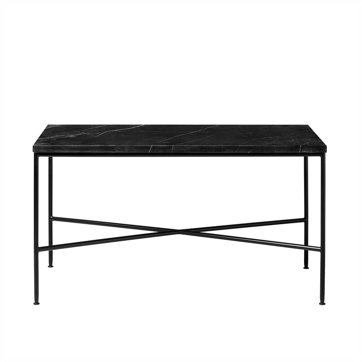 Planner coffee table by Fritz Hansen - 75 x 45 cm, marble top graphite gray