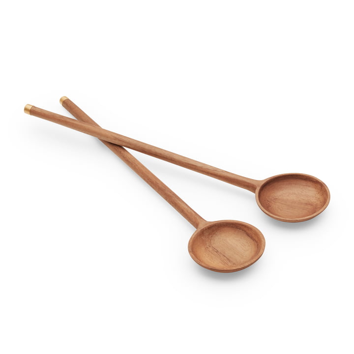 Edge Salad servers from Skagerak in teak / brass