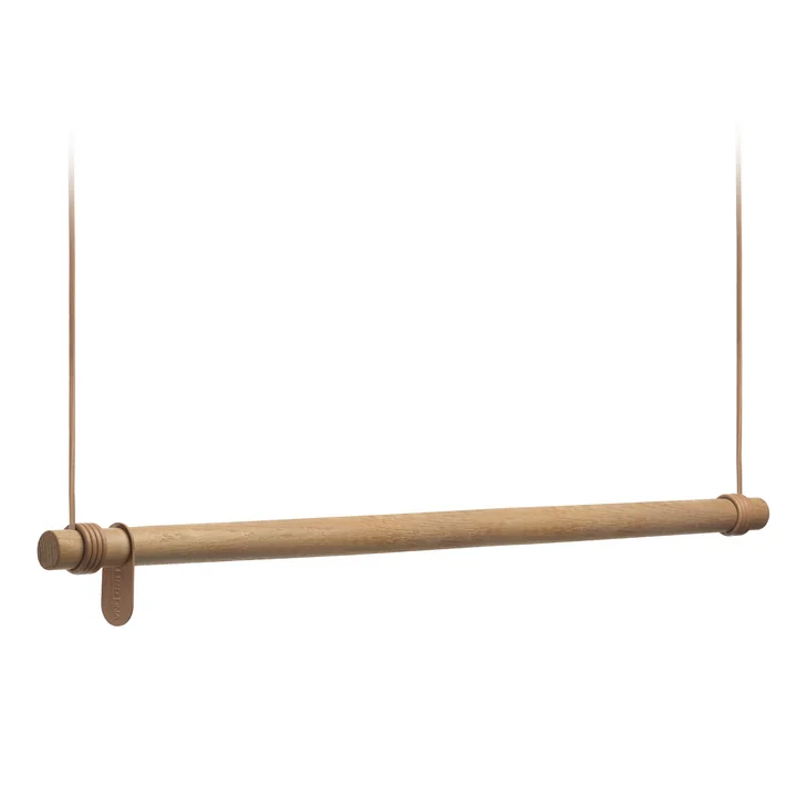 Swing Hanging wardrobe from Lind DNA - L (110 cm), natural oak / natural leather