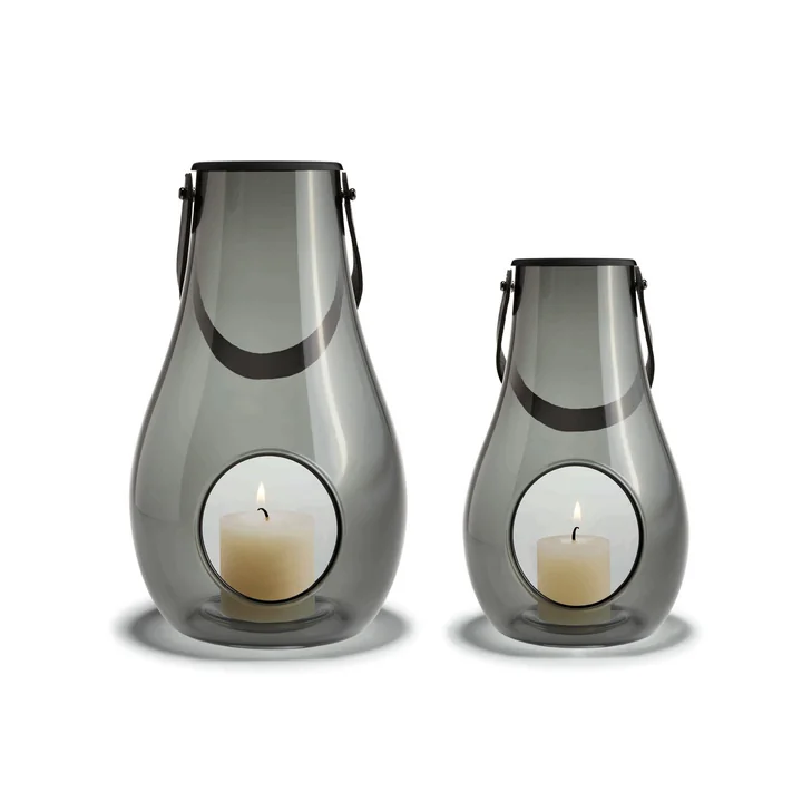 Design with light Lantern (set of 2) H 16 cm + 25 cm from Holmegaard