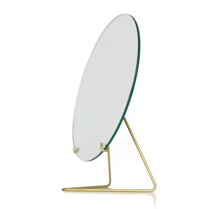 table mirror Ø 30 cm from Moebe in brass