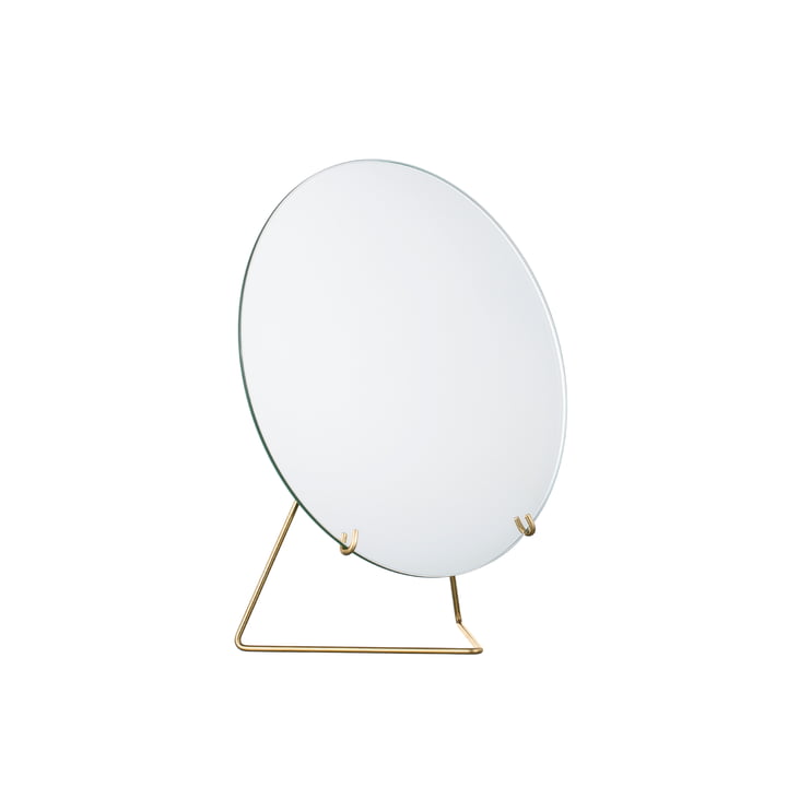 table mirror Ø 20 cm from Moebe in brass
