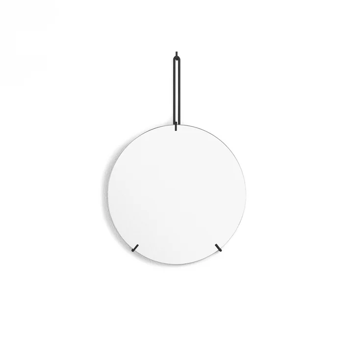Wall mirror Ø 30 cm from Moebe in black