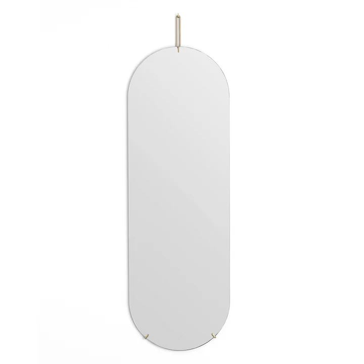 wall mirror oval from Moebe -133 cm x 44 cm in brass