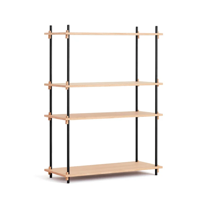 Shelving System from Moebe - Medium Single, oiled oak