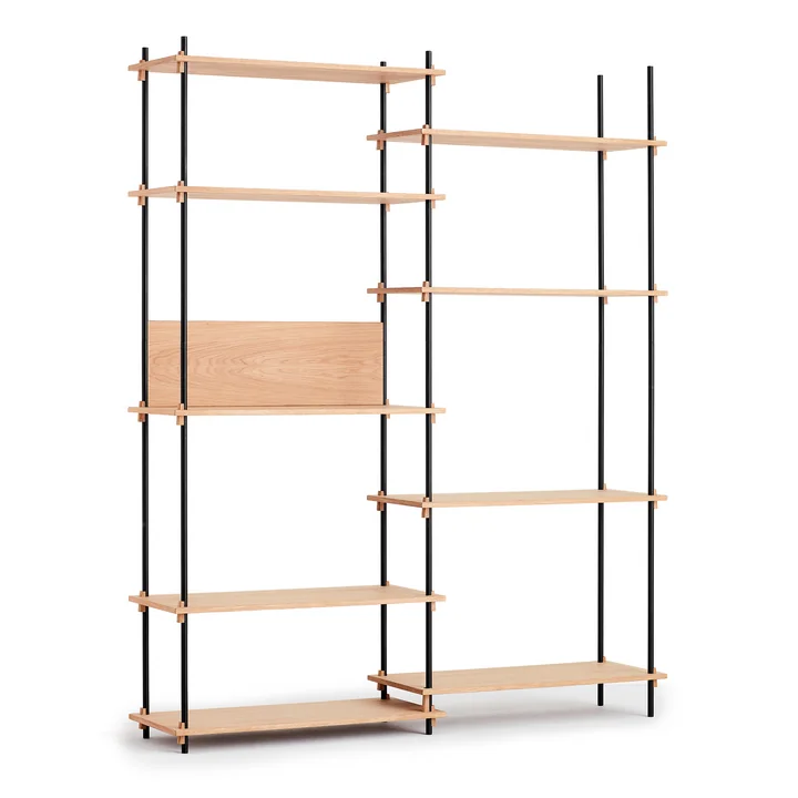 Shelving System from Moebe - Tall Double, oiled oak
