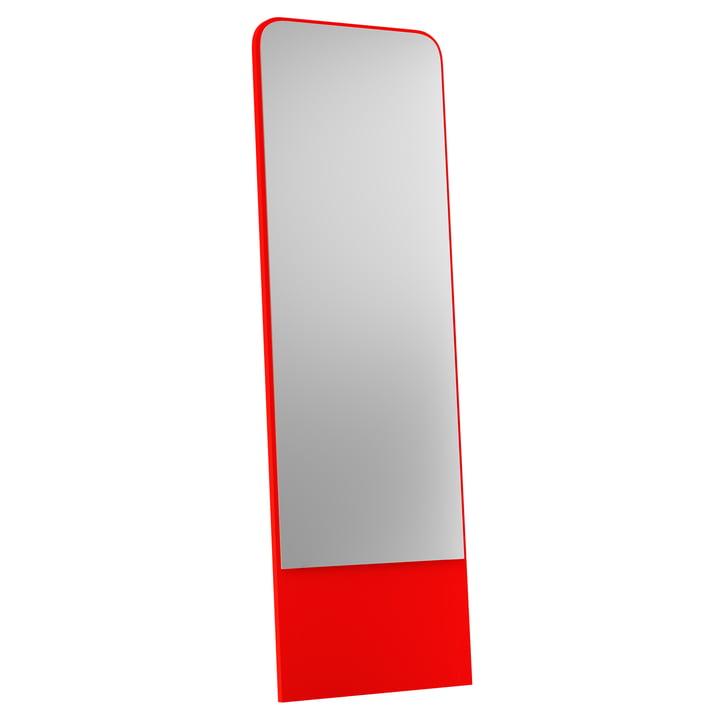 Friedrich Mirror from OUT Objekte unserer Tage - 60 x 185 cm, bright red