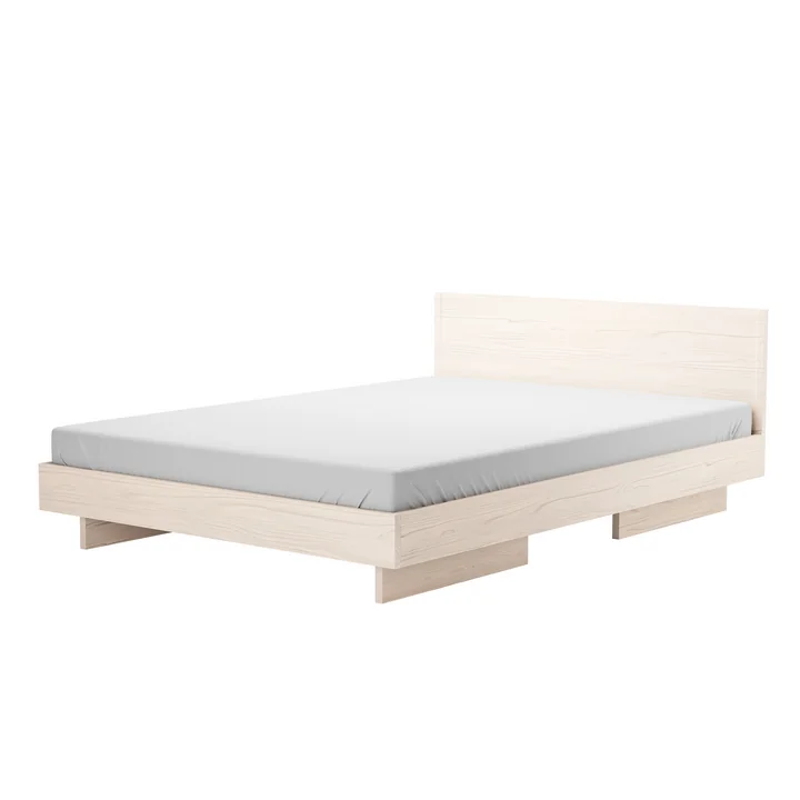 Zians Bed with headboard from OUT Objekte unserer Tage in waxed ash wood