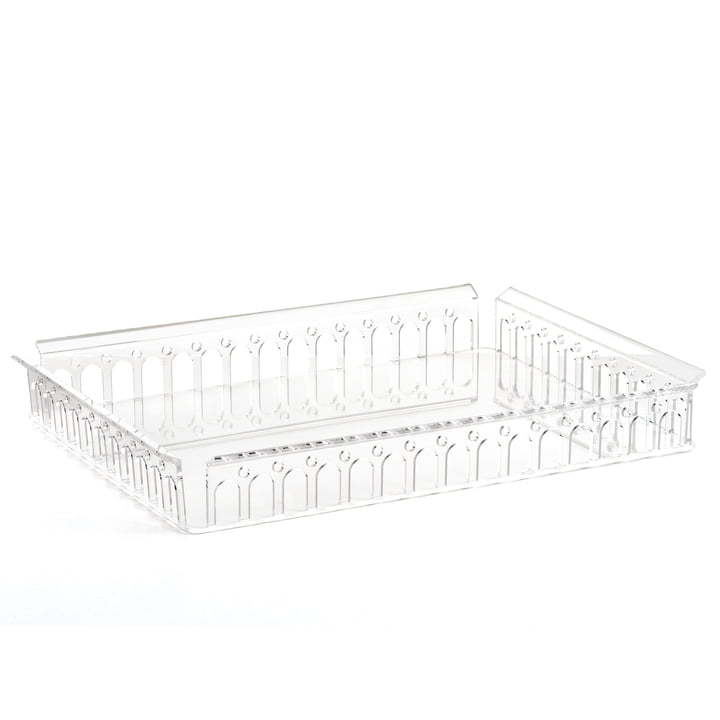 Piazza Tray 48 x 37 cm from Kartell in clear