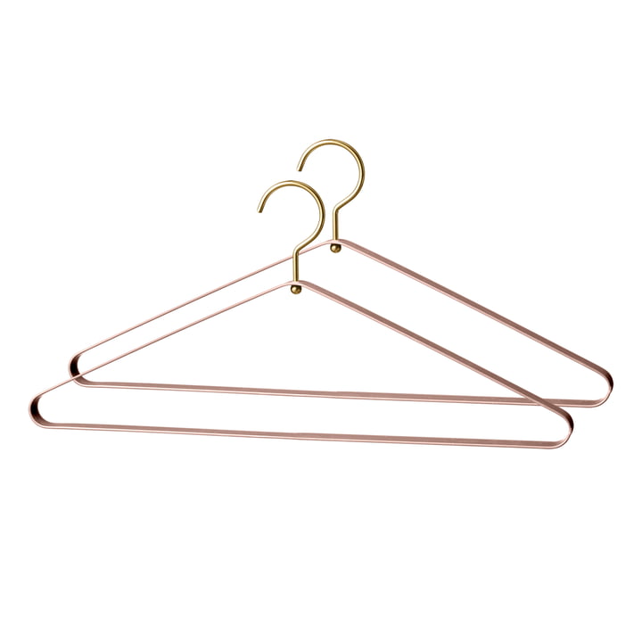 Vestis coat hanger in rose / gold (set of 2) from AYTM