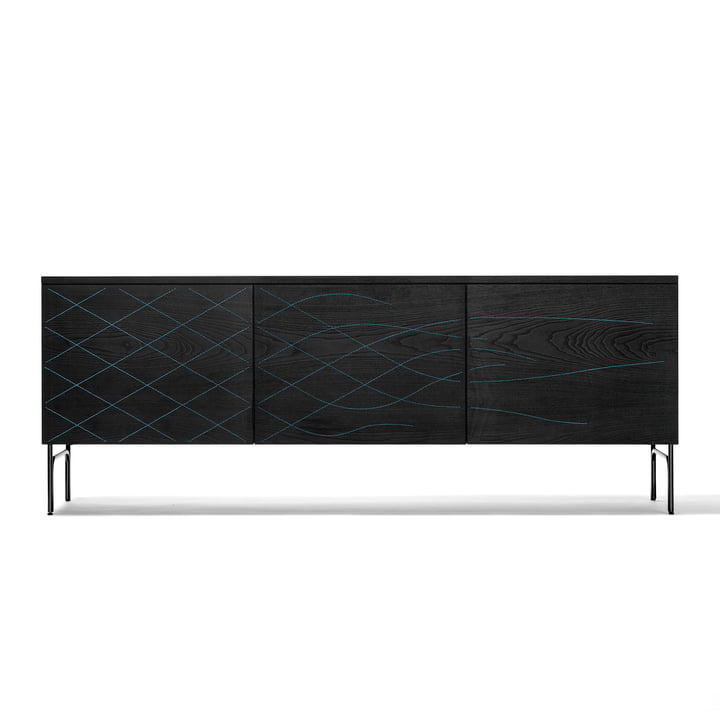 Couture Cabinet from BD Barcelona in black / blue
