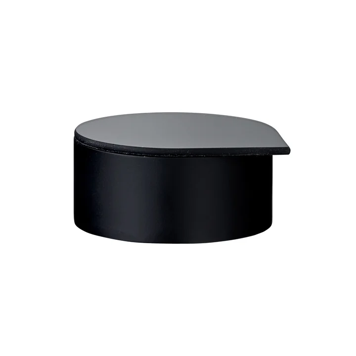 Gutta jewelry box with mirror small in black by AYTM