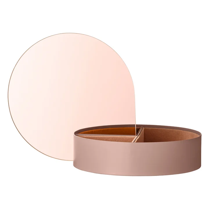 Gutta jewelry box with mirror from AYTM in pink