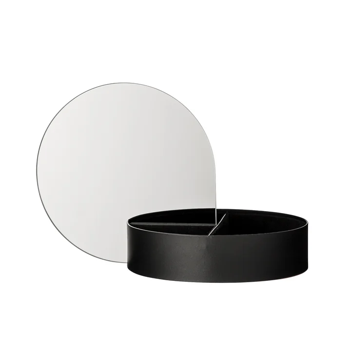 Gutta jewelry box with mirror from AYTM in black