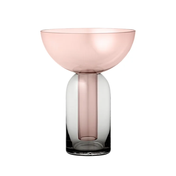 Torus Vase, black / rose from AYTM