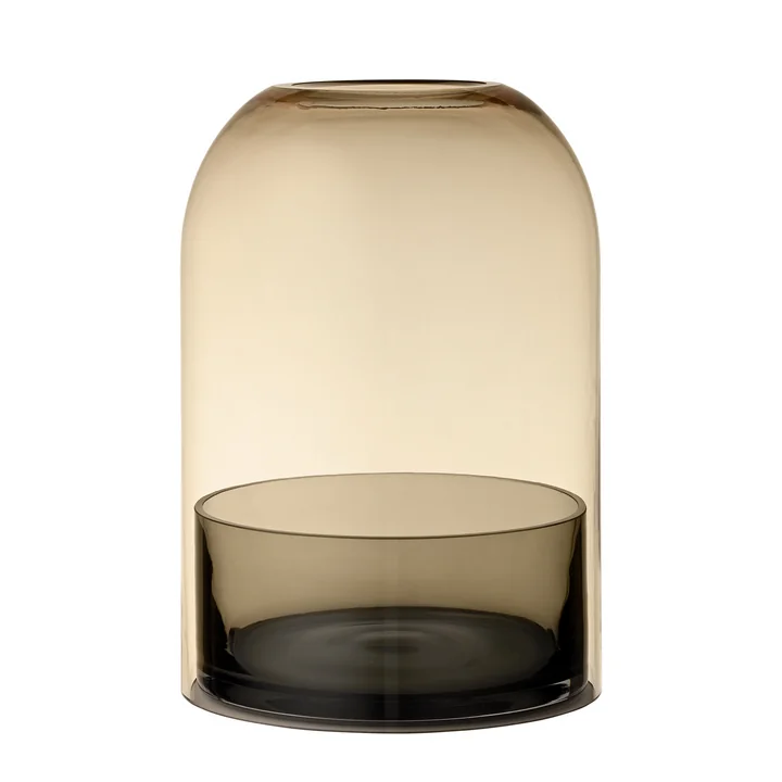 Tota Lantern, Ø 16,2 x H 23 cm, black / amber from AYTM