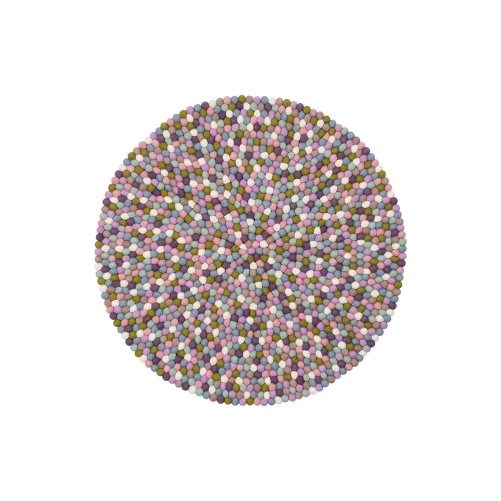 Greta Felt ball rug, Ø 90 cm from myfelt