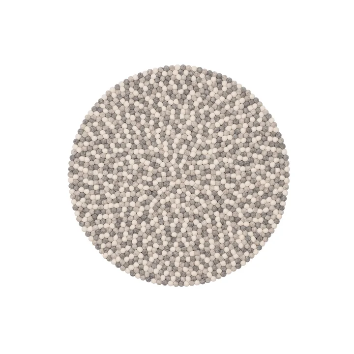 Hella Felt ball rug, Ø 90 cm from myfelt
