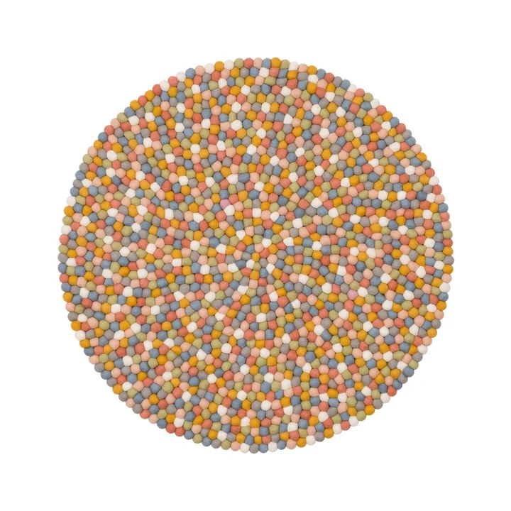 Liese Felt ball rug, Ø 140 cm from myfelt