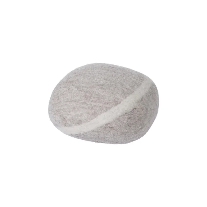 Pebble cushion Béla S in light beige from myfelt