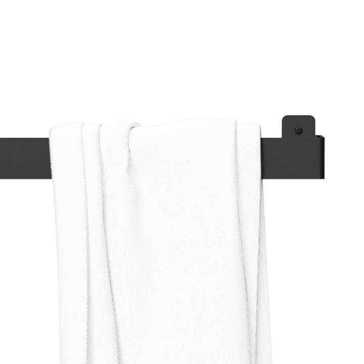 Towel holder from Nichba Design in black