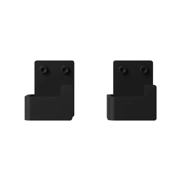 Wall hook set from Nichba Design in black (set of 2)