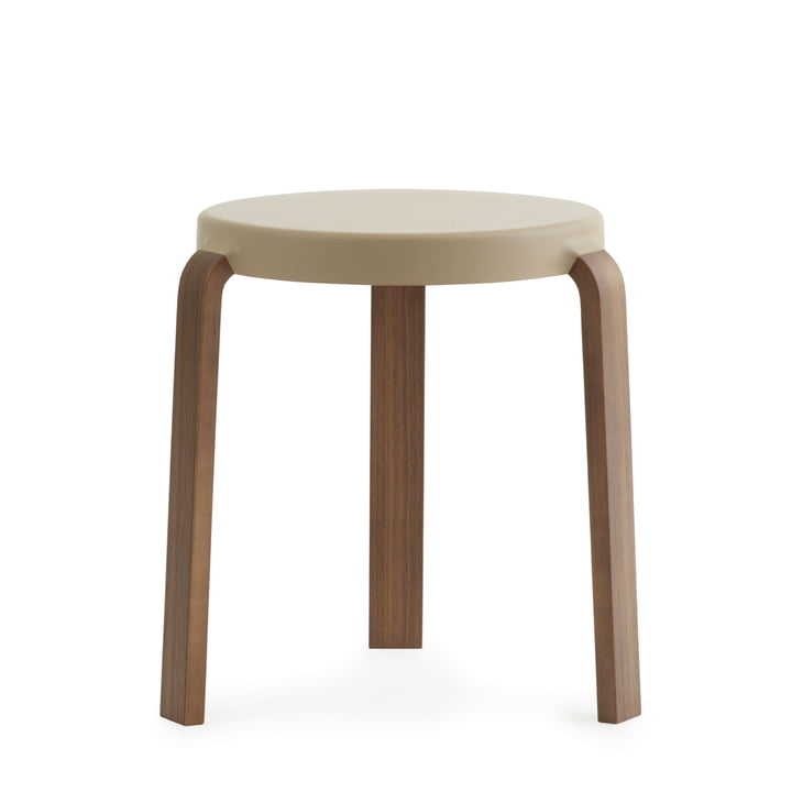 Tap stool by Normann Copenhagen in walnut / sand