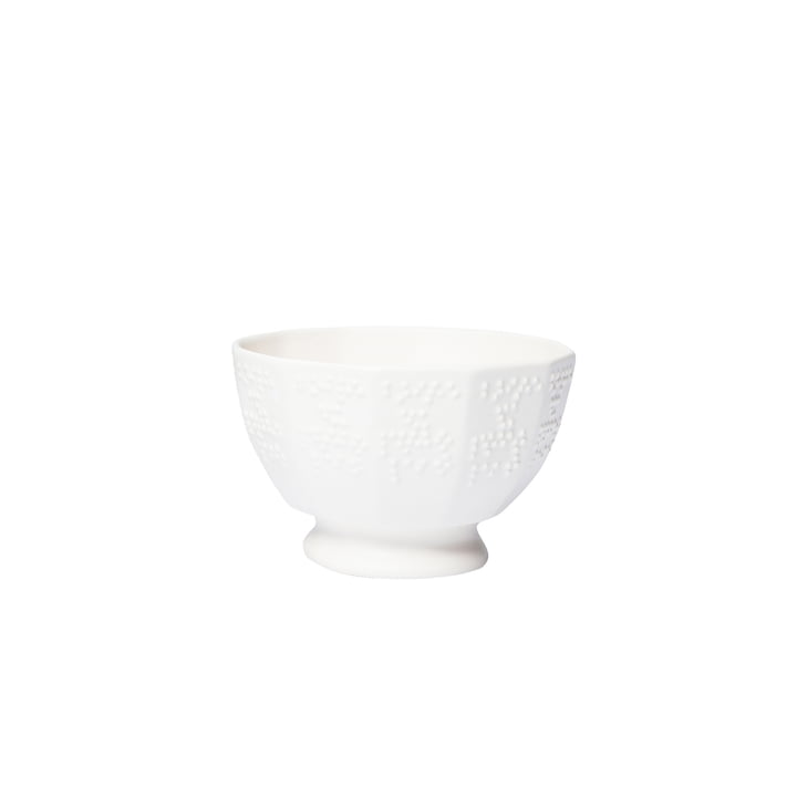 Braille bowls small by Petite Friture Ø 10 x H 6. 5 cm in cream