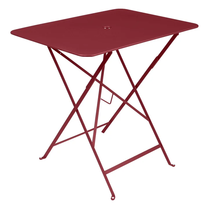 Bistro Folding table rectangular 77 x 57 cm from Fermob in chili