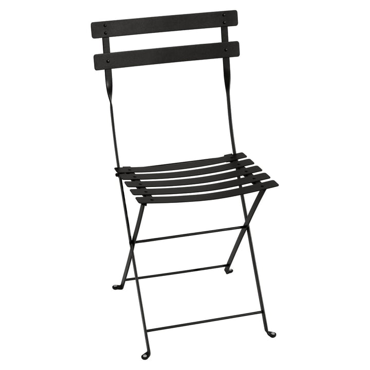 Bistro Folding chair metal from Fermob in licorice