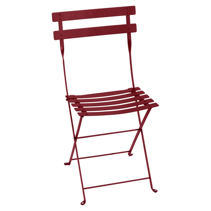 Bistro Metal folding chair from Fermob in chili