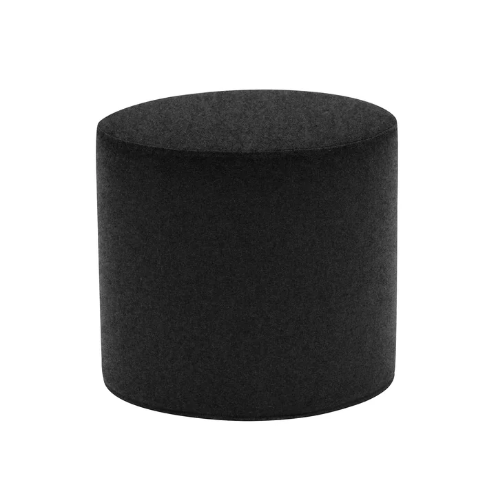 Drum stool / side table high Ø 45 x H 40 cm from Softline in felt melange anthracite (610)