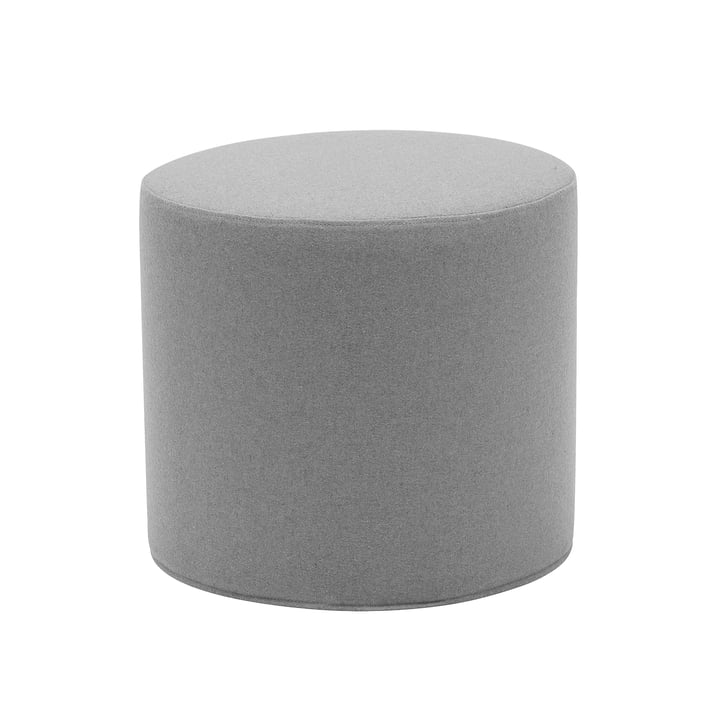Drum stool / side table high Ø 45 x H 40 cm from Softline in felt melange grey (620)