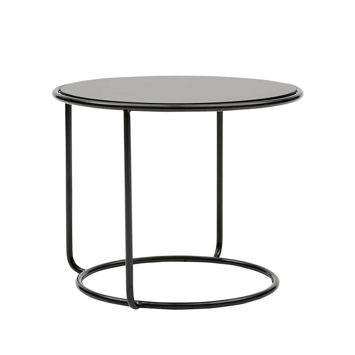 Tom Pouf and side table Ø 58 x H 47 cm by Softline in black
