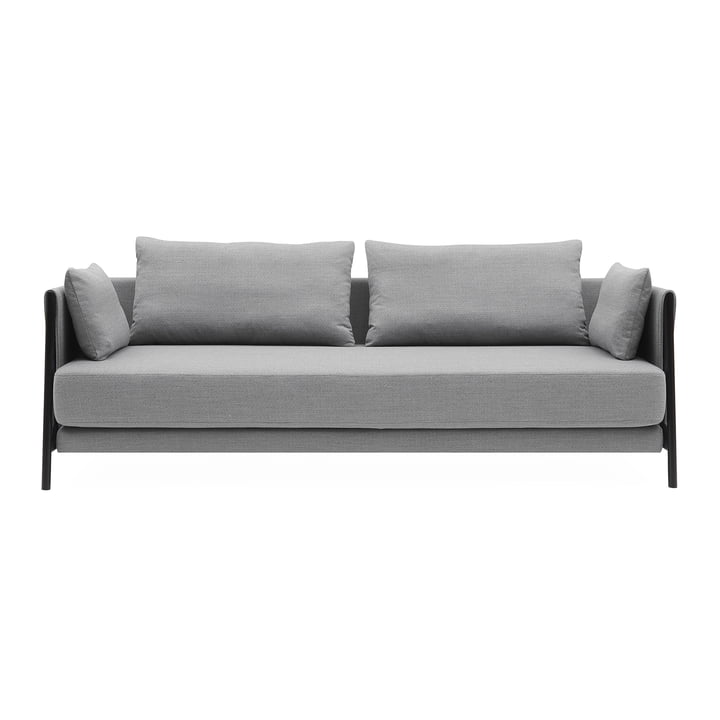 Madison Sofa bed from Softline in black / vision light gray (445)